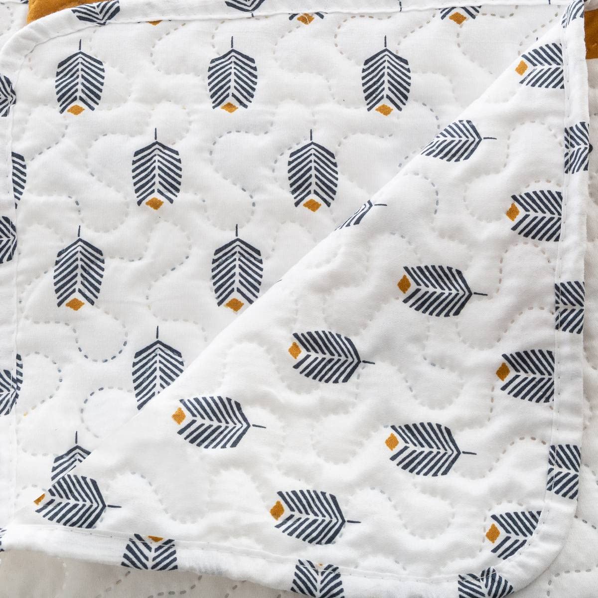 Atmosphera Dessus-de-Lit Réversible Etnik 240x220 Cm – Motif Ethnique Élégant, 100 % Polyester Doux Et Léger