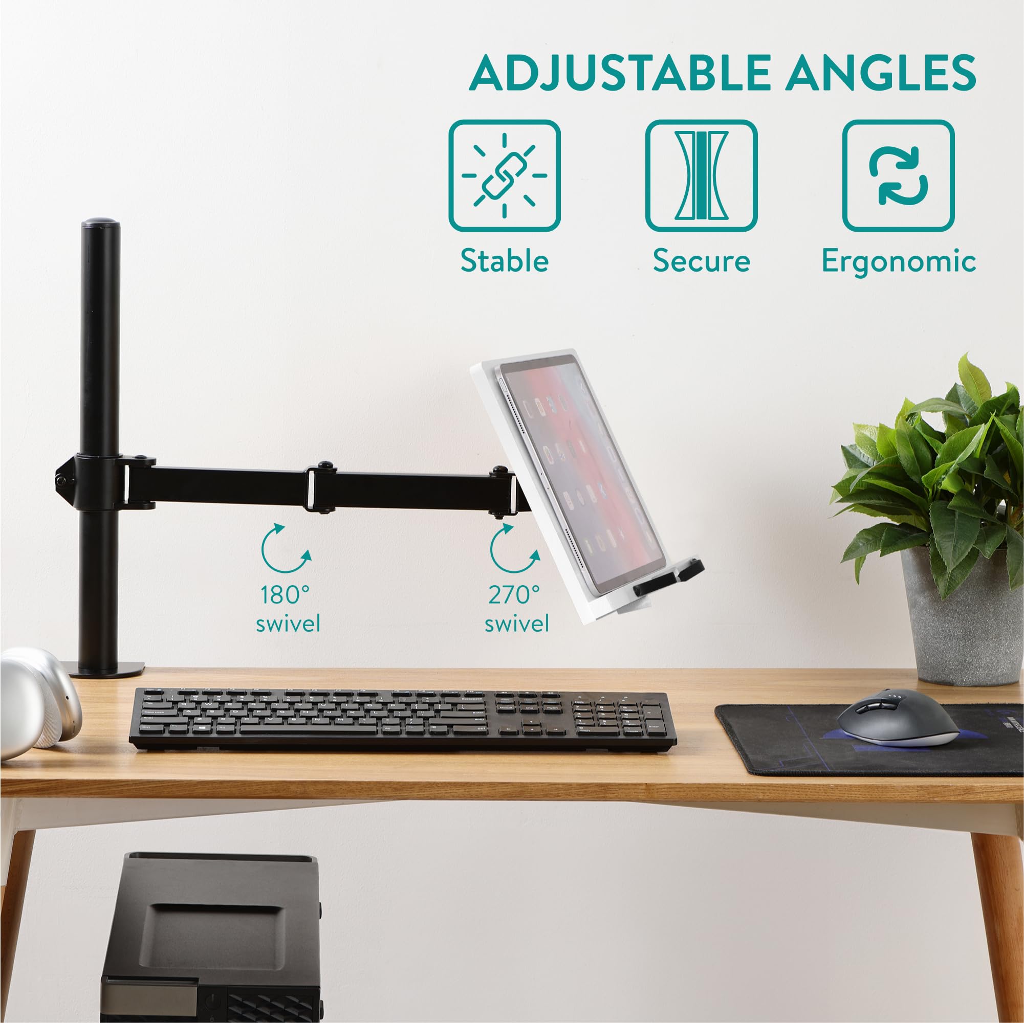 Navaris Porte-Livre Universel En Bambou - Support Ordinateur Portable Et Tablette Pour Lit, Bureau Ou Cuisine