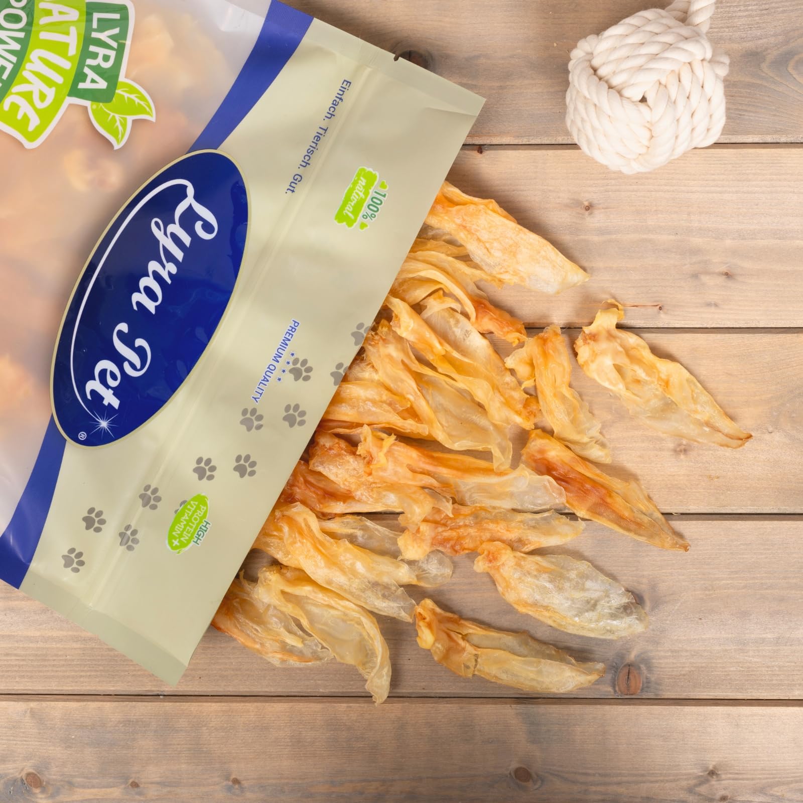 Lyra Pet® 5 kg Kaninchenohren getrocknet - Kausnack für Hunde