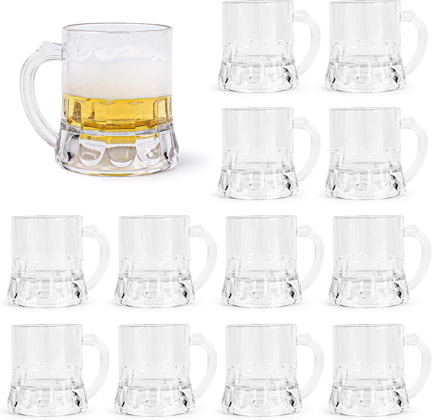 BARGIFTS Mini Beer Mugs Bulk Shot Glasses Beer Glasses 2