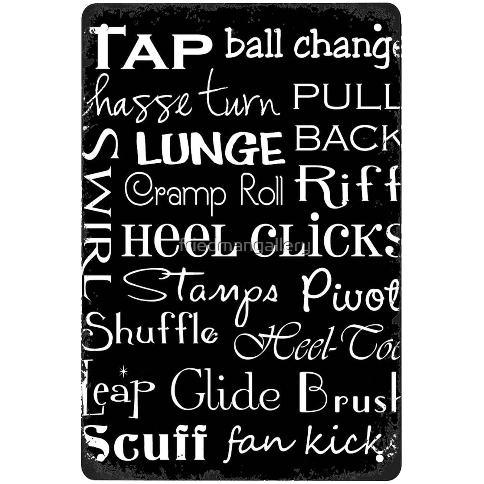 Funny Tap Dance Subway A Signs Wall Decor Vintage Metal Tin Sign Art Poster Fun Office Cafe Man Cave Home Bar Bathroom Sign Wall Decoration Gift 8x12 Inch