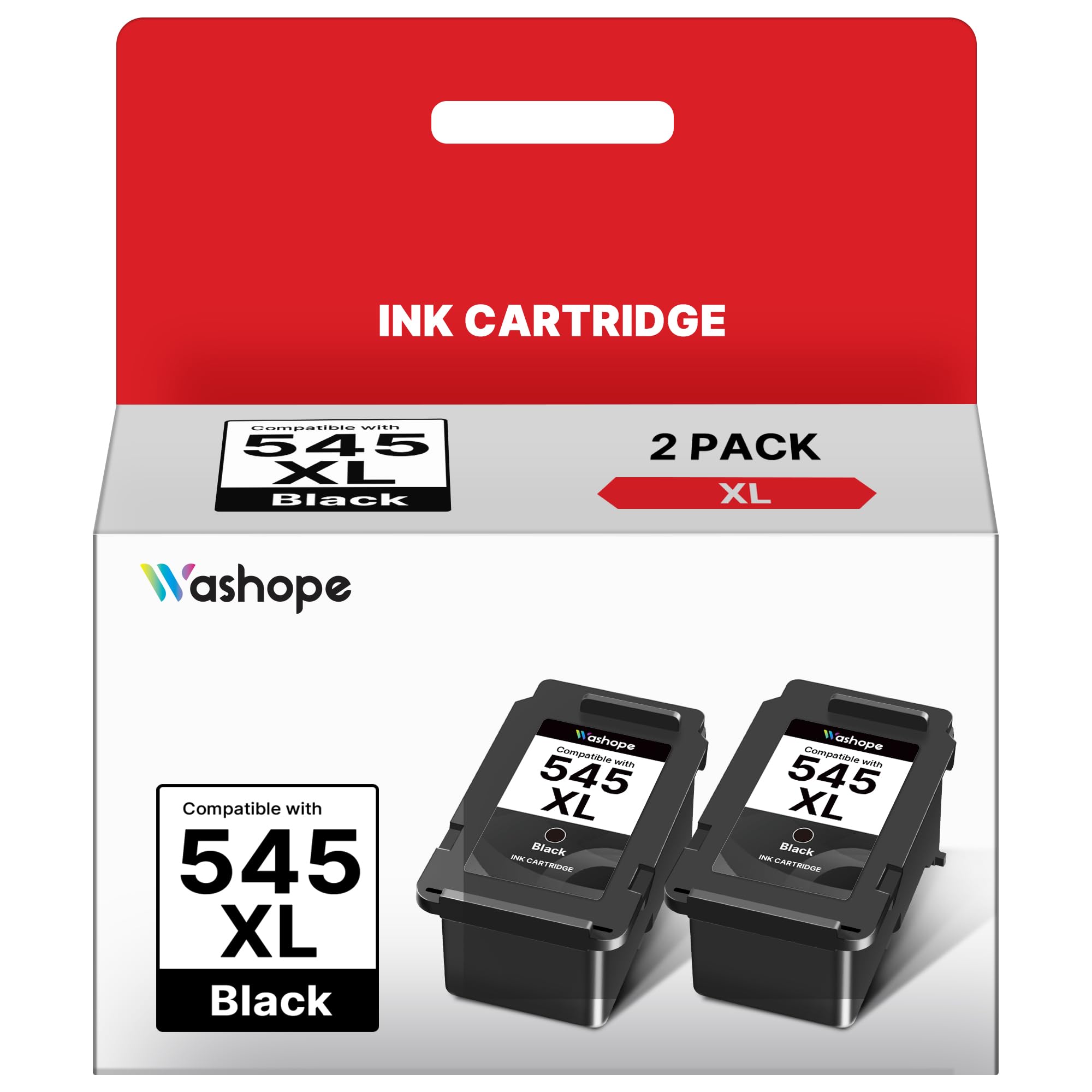 545 XL Schwarz Druckerpatronen PG 545 545XL Patronen Multipack für Canon PG545 PG-545XL für Canon Pixma TS3350 TS3150 TS3151 MX495 TS3450 TR4500 TR4550 TR4551 MG2550s MG2555s MG2950 MG3050 (2 Pack)