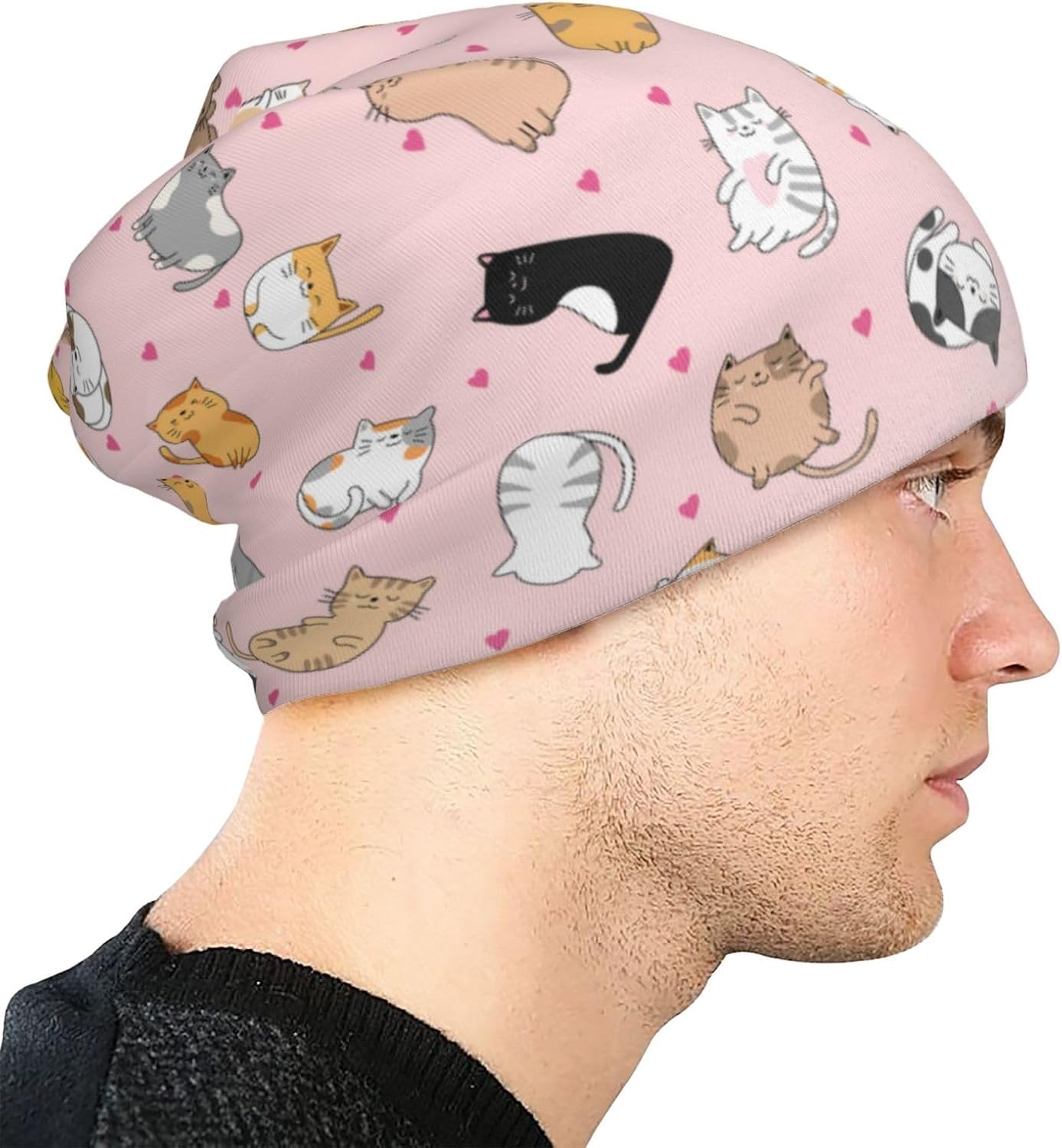 Beanie Hat Skull Cap Chemo Hat Slouchy Cap Headwear Stretch Knitted Hats - Image 6