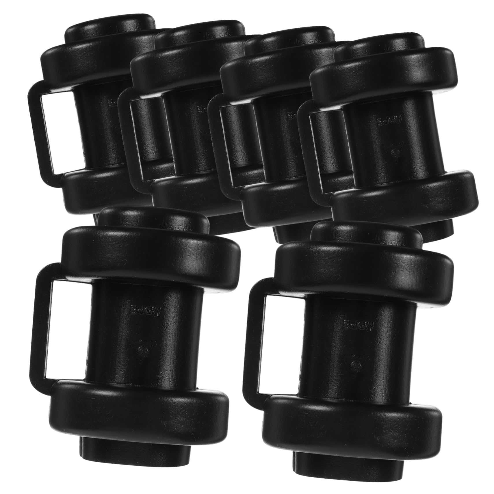 6pcs Trampoline Rod Covers – Black Plastic Pole Caps, Universal Fit For Enclosure Poles, Replacement Parts