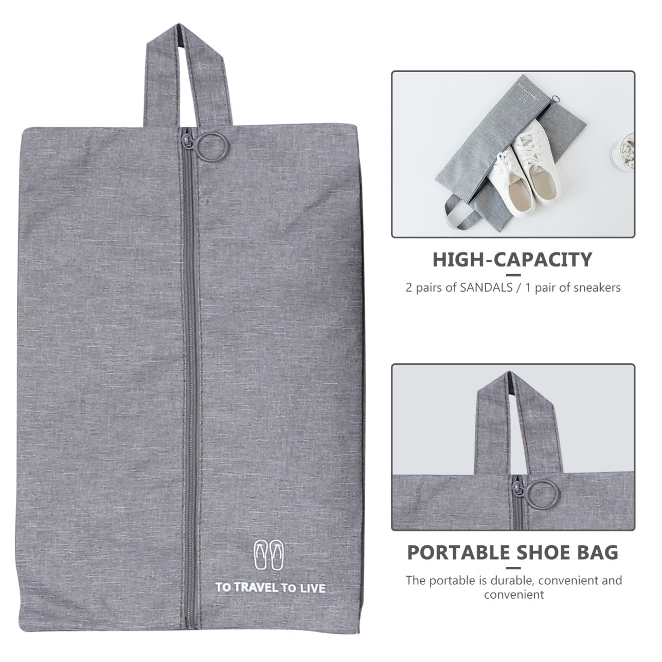 HEMOTON 7 pezzi Organizer da Viaggio in Tessuto con Zip Doppia Sacche Porta Abbigliamento e Intimo per Valigia per Business e Fine Settimana