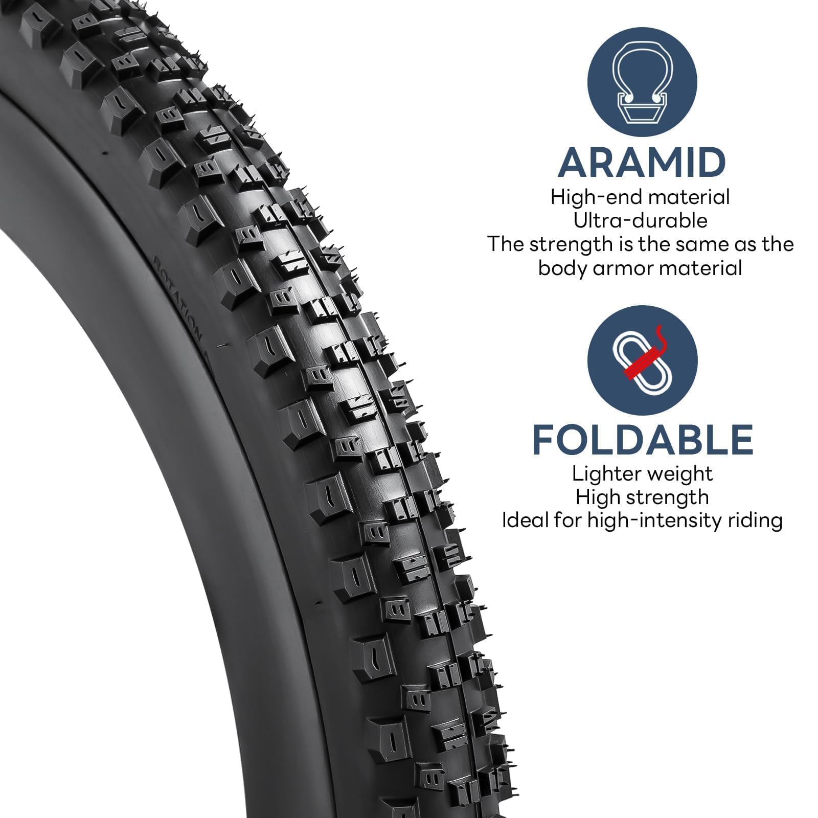 Amazon.com : YUNSCM 27.5 Lightweight Bike Tires 27.5x2.25 (ETRTO