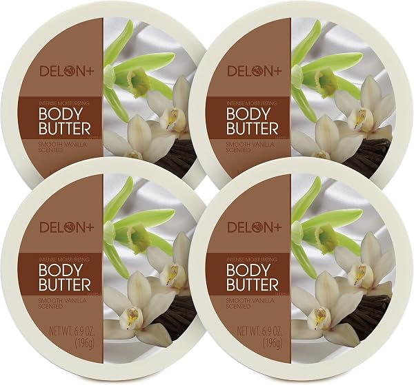 Delon Intense Moisturizing Smooth Vanilla Body Butter 6.9 Oz by Delon+