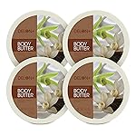 DELON Intense Moisturizing Body Butter, Smooth Vanilla with Shea Butter, 6.9 oz (Pack of 4)