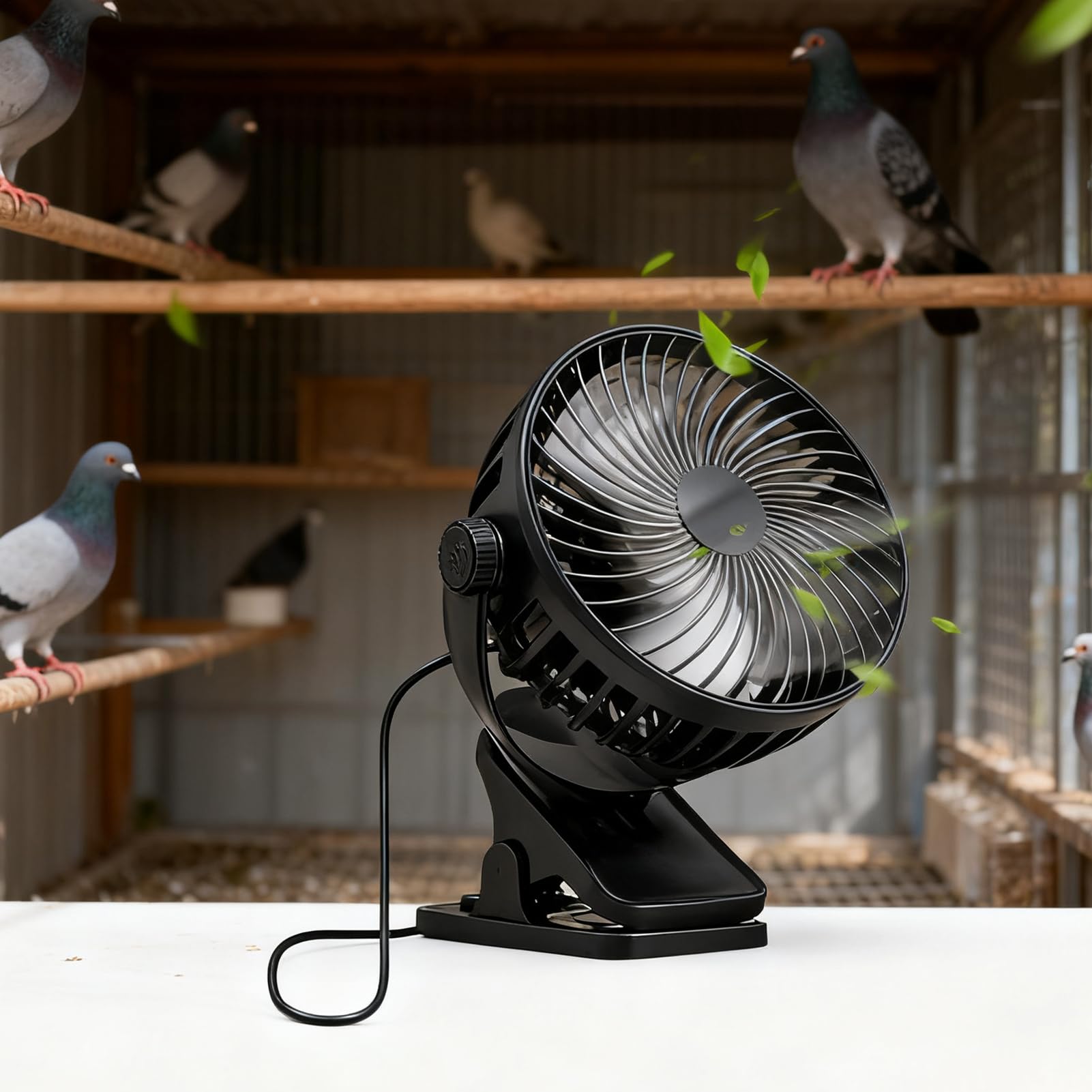 Générique Gewächshausventilator, D-Abluftventilator, mit 360°-Drehung