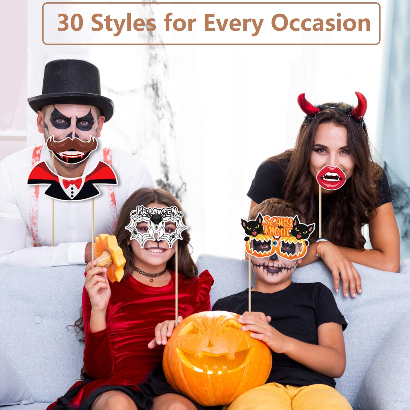 35pcs Accessoires De Photomaton 30ème Anniversaire Unisexe Funny Masquerade Kit Photobooth + Cadre Photocall Pour La Décoration D'anniversaire DIY