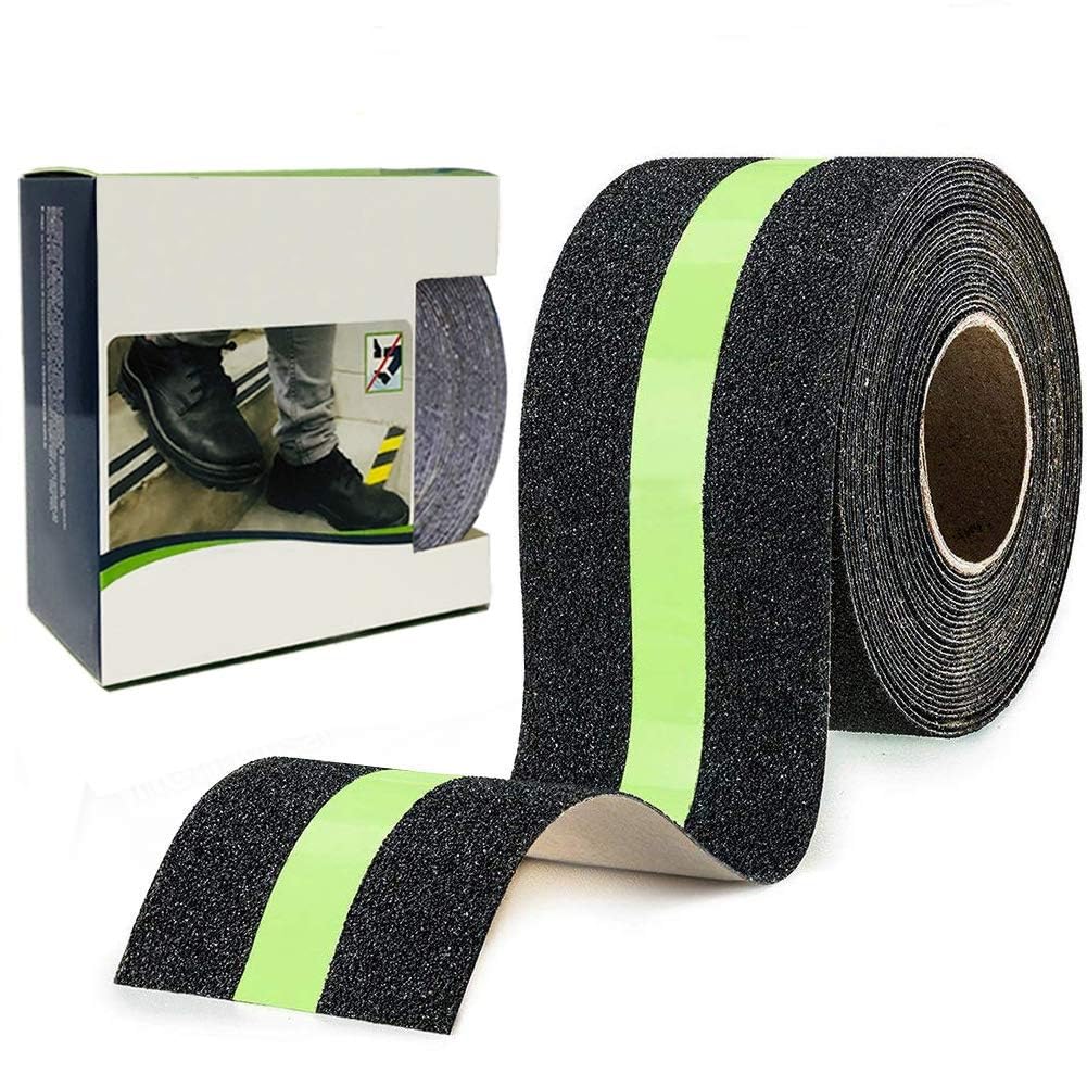 seinlife Anti Slip Skid Tape for Stairs Steps - Glow in the Dark Abrasive - Black and Green Glowing Sticker - 50mm x 5M (1 Roll) (B0CHP9GLPW) Amazon Price History, Amazon Price Tracker