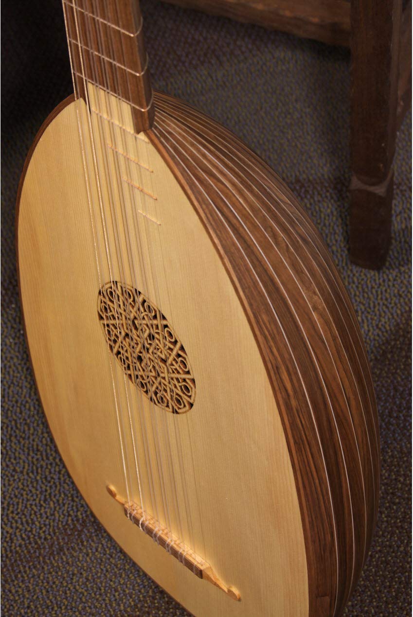 Includes: Roosebeck 6-course Walnut Lute W/Gig Bag + Chromatic Tuner - Image 5