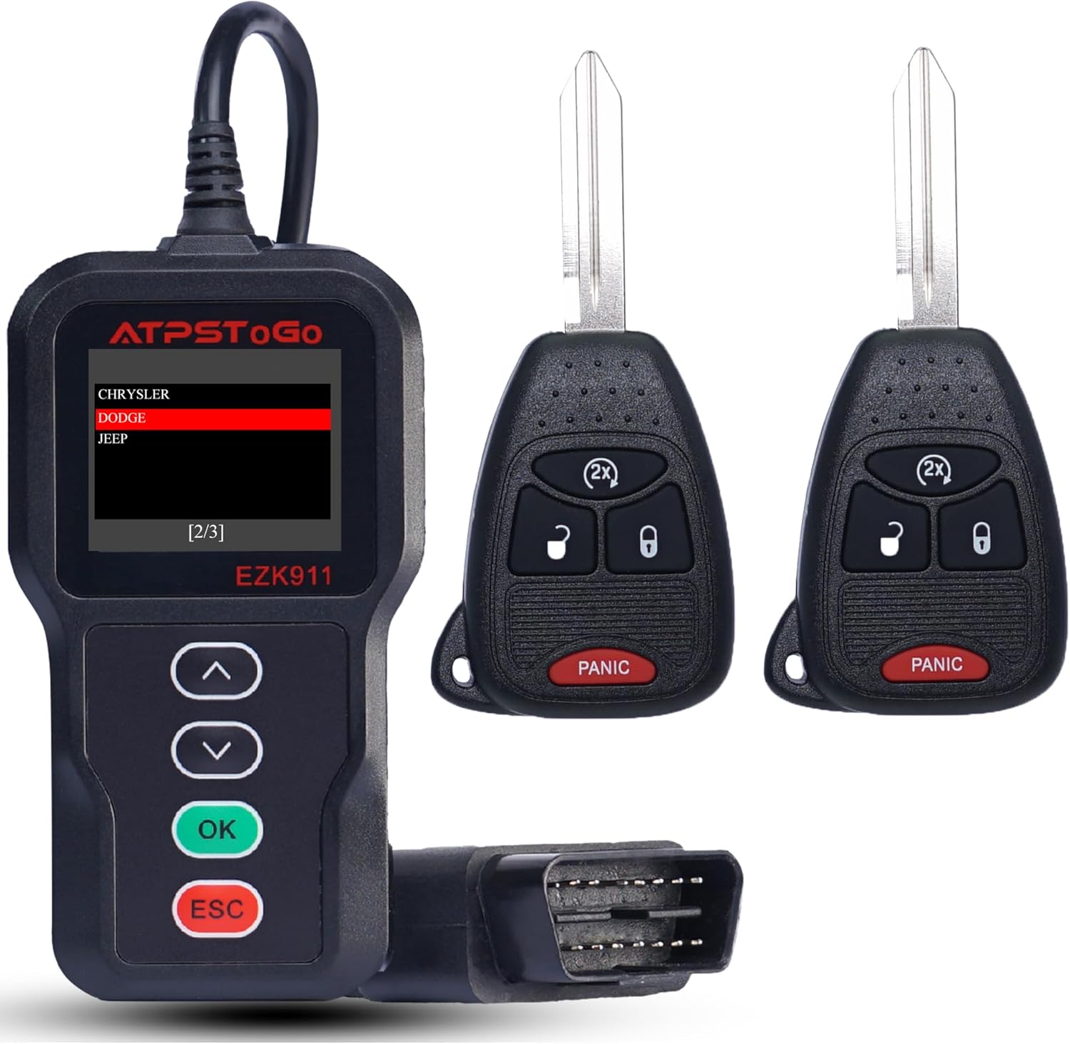 DIY Key Fob Replacement Kit Compatible with Jeep Wrangler Patriot Compass 2007-2017 Keyless Entry Remote FCC ID: OHT692713AA,OHT692427AA (Set of 2)