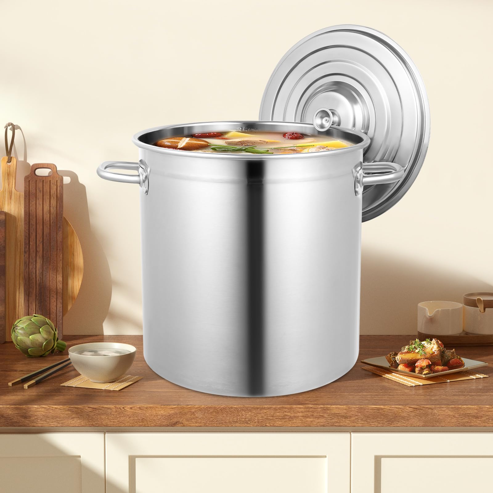 Amazon.com: 30 Quart 35L Commercial Grade Stockpot 201 Stainless