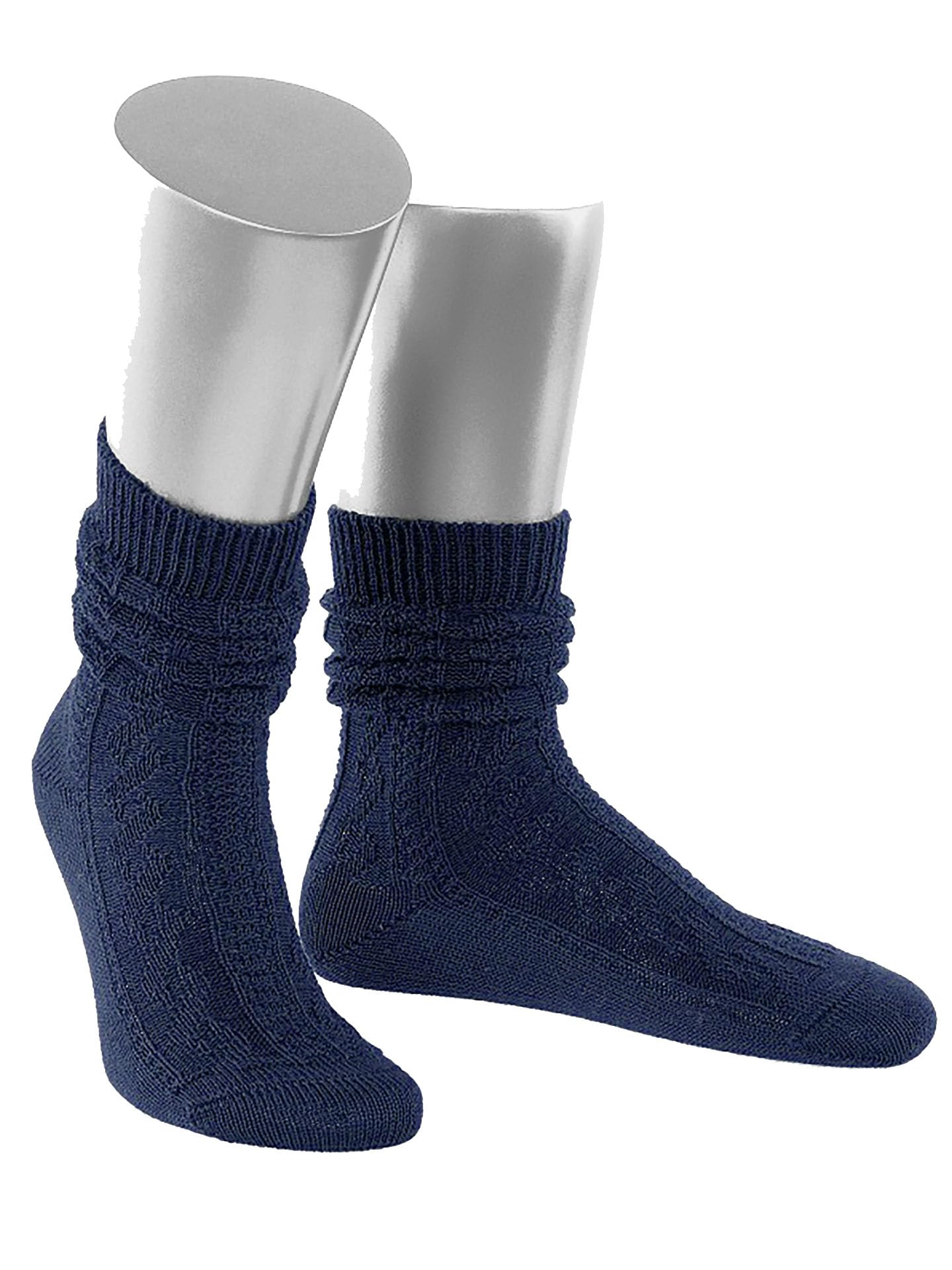Trachtensocken Herren Socken Lederhose Tracht Trachtenstümpfe Jagdsocken Kurz Blau Marine