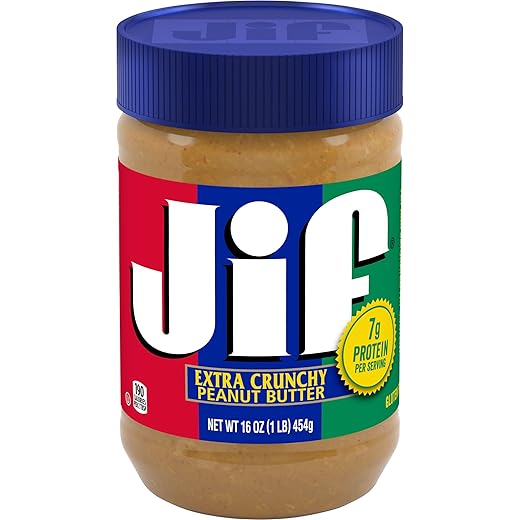 Jif Extra Crunchy Peanut Butter, 16 Ounces