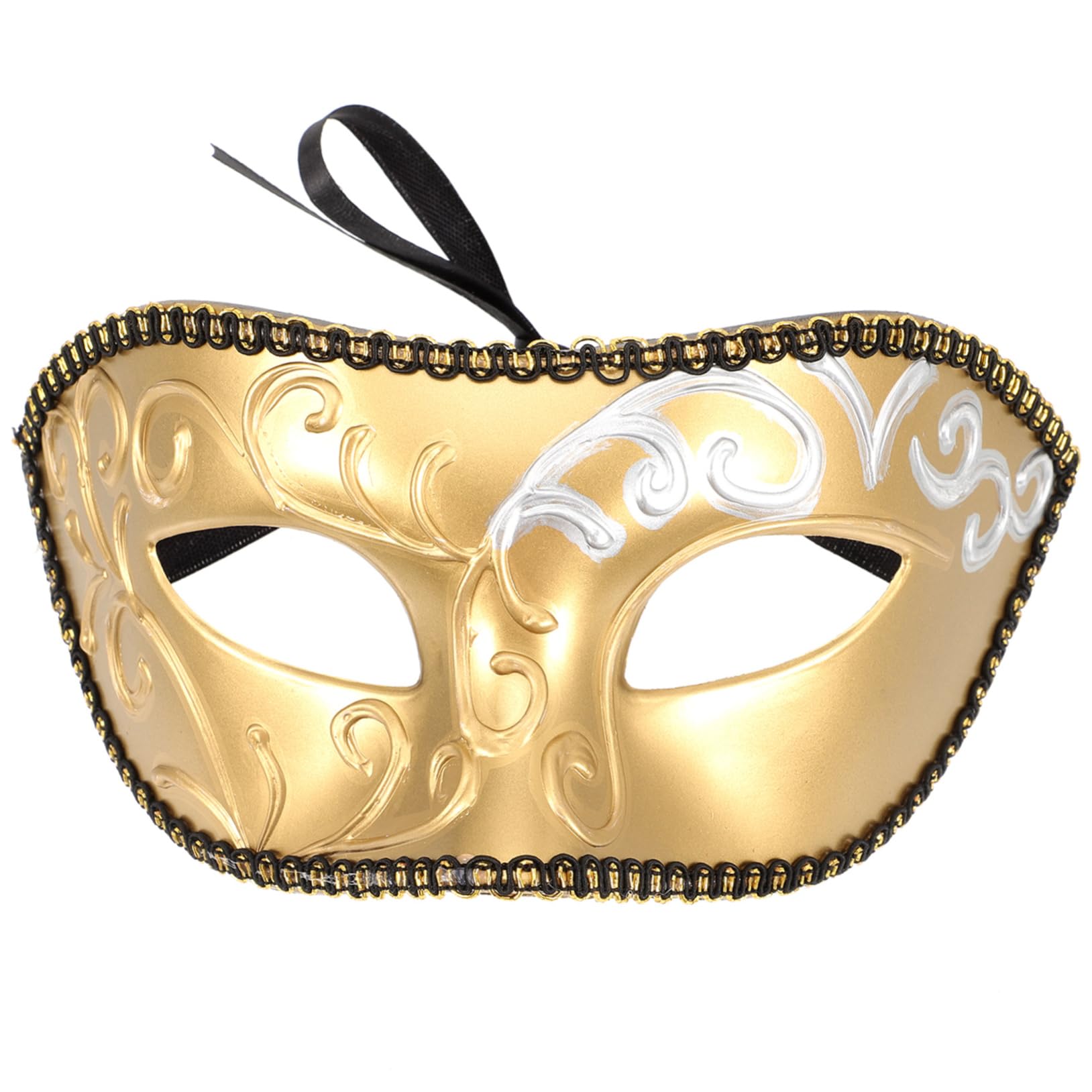 ORFOFE Masquerade Mask Halloween Human Half Decorative Mask for Men Party Supply