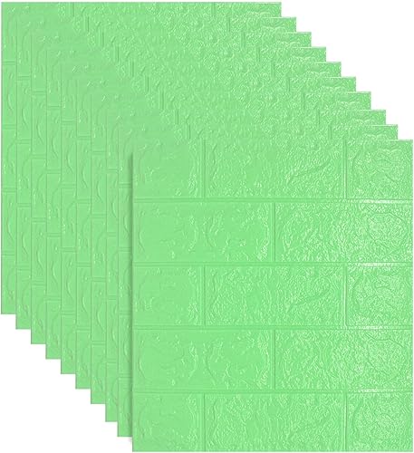 JOLOV 10 paneles de pared 3D para despegar y pegar, espuma de polietileno, autoadhesivos, impermeables, perfectos para decoración de paredes