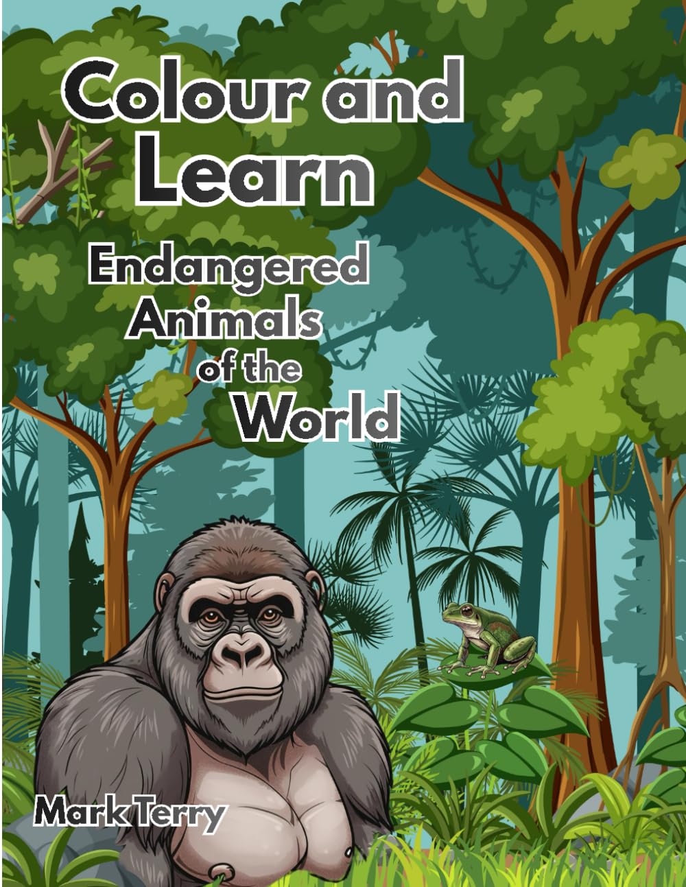 Colour and Learn: Endangered animals of the world