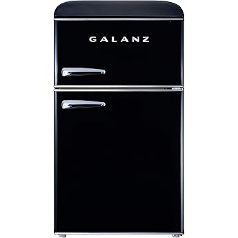 COMFEE' CRM33S3ABB 3.3 CuFt mini fridge Singel Door small Fridge for Bedroom Office Garage Studio Dorm, mini Refrigerator Black