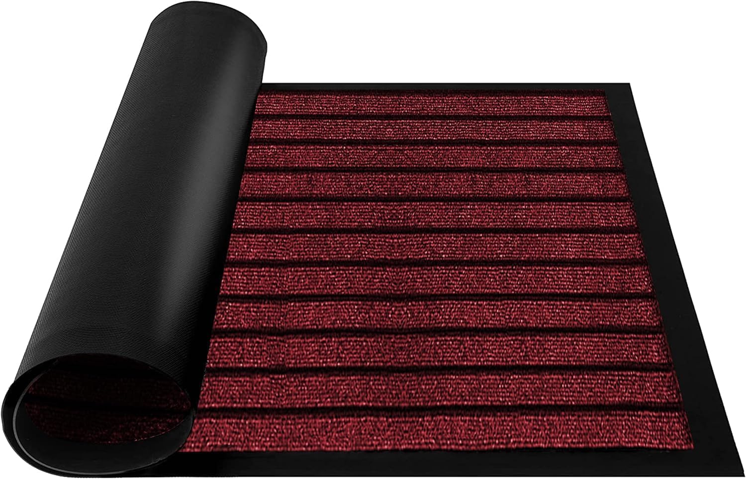 Moonlight Bedding Runner Rug Non Slip Burgundy 50x80 cm rugs living room indoor & outdoor carpet– Dirt Trapper and Washable runner rugs for hallway.