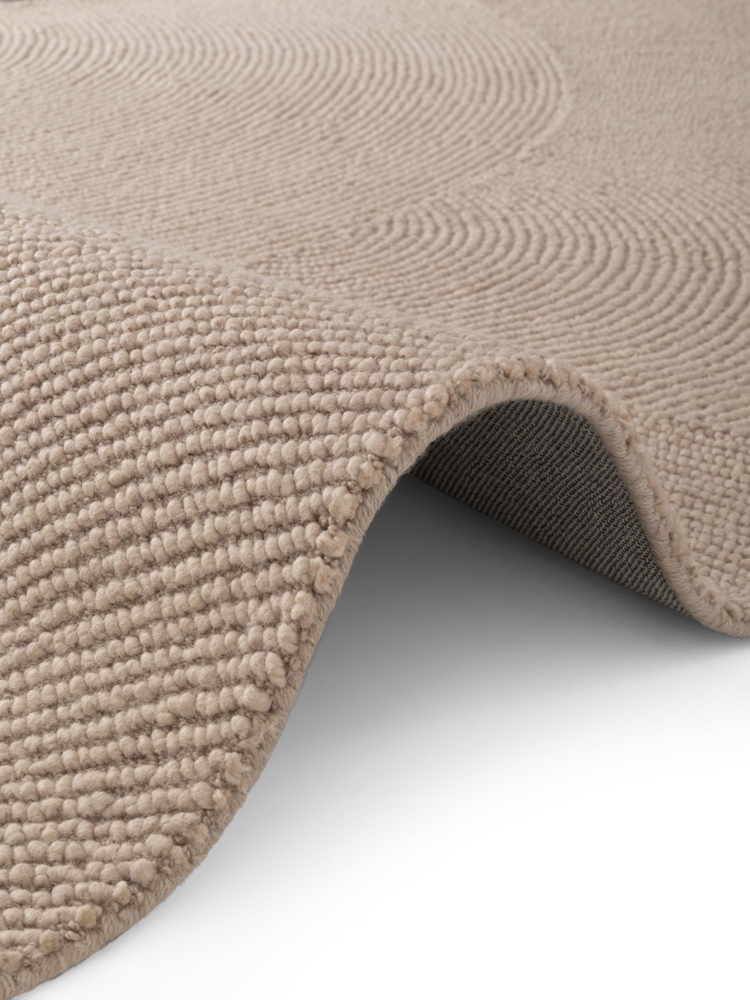 Hanse Home Alfombra de Lana Eleni – Alfombra Natural de salón – Hecha a Mano – Hygge Skandi, Alfombra Bohemia de Lana para salón, Dormitorio, Comedor, Pasillo, Beige Claro, 160 x 230 cm