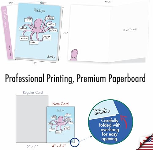 Miniatura 2 de NobleWorks - Juego de 36 tarjetas divertidas surtidas de 4 x 5.12 pulgadas con sobres (6 diseños, 6 cada uno) juego mixto de tarjetas de gratitud