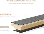 8x10 Cadres d'image Ensemble de 10, Couvercle en bois massif avec couche protectrice de finition de grain de bois, couvercle en plexiglas, noir – Décor mural de collage ou affichage de table