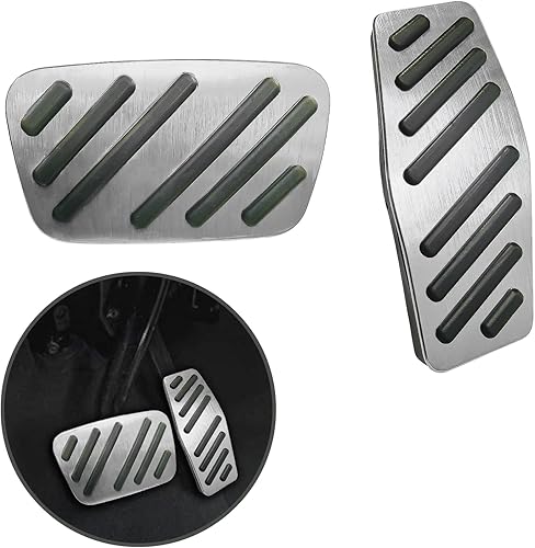 WORCAS Fundas de pedal de acelerador de aluminio sin perforación, cubierta de pedal de freno antideslizante para Chevrolet Cruze Malibu Impala
