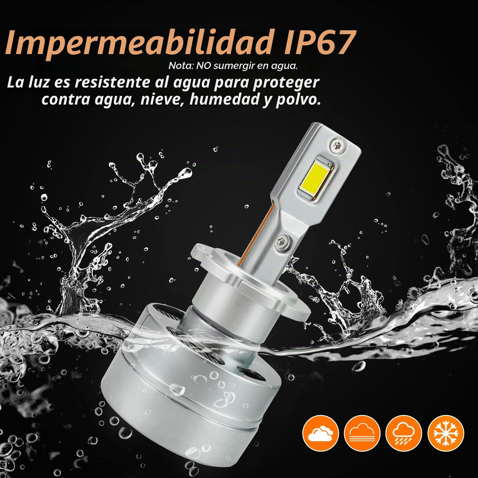 D-Lumina D2S LED Bombilla 100% Canbus 90W 18000LM para Faros de Coche