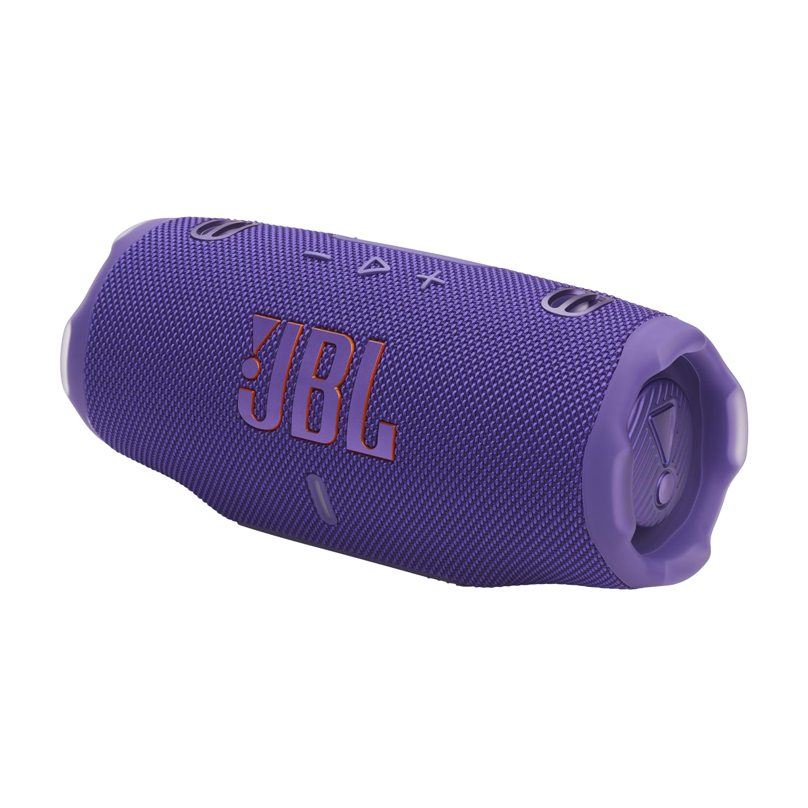 JBL Charge 6 - Portable Waterproof & Drop-Proof Bluetooth Speaker, Bold Pro Sound with AI Sound Boost, 28Hrs of Playtime, Built-in powerbank & Comes with a Sturdy/Removable Carrying Strap (Purple)