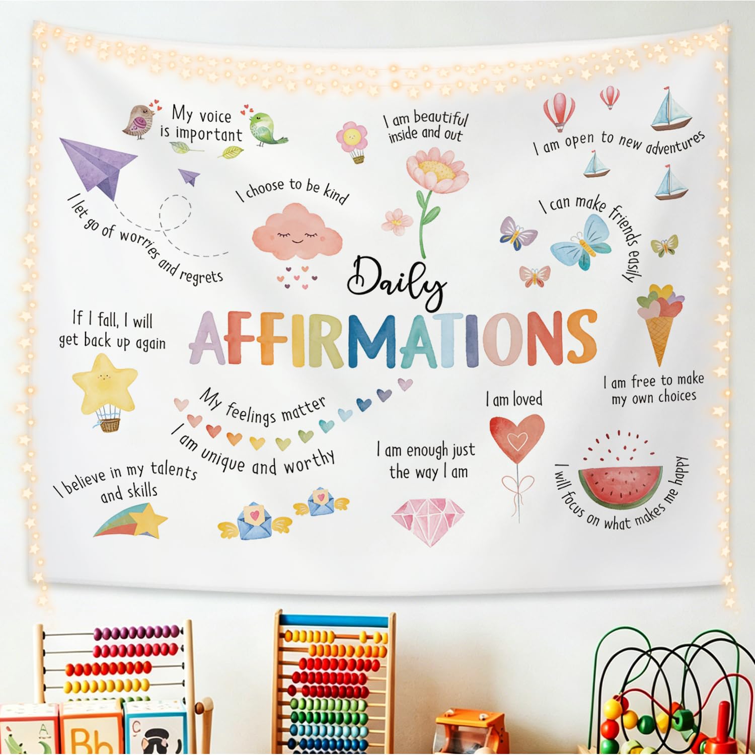 Photo 1 of STHTTSW Boho Inspirational Tapestry 60x50in