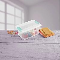 Vista 9 de Sterilite 12-Pack Clip Box, Clear Storage for Crafts, Supplies and Office Items, Medium