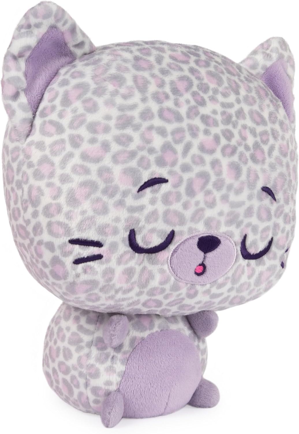 GUND Drops, Gina Spots, Expressive Premium Stuffed Animal Soft Plush Pet, Purple Leopard, 9”