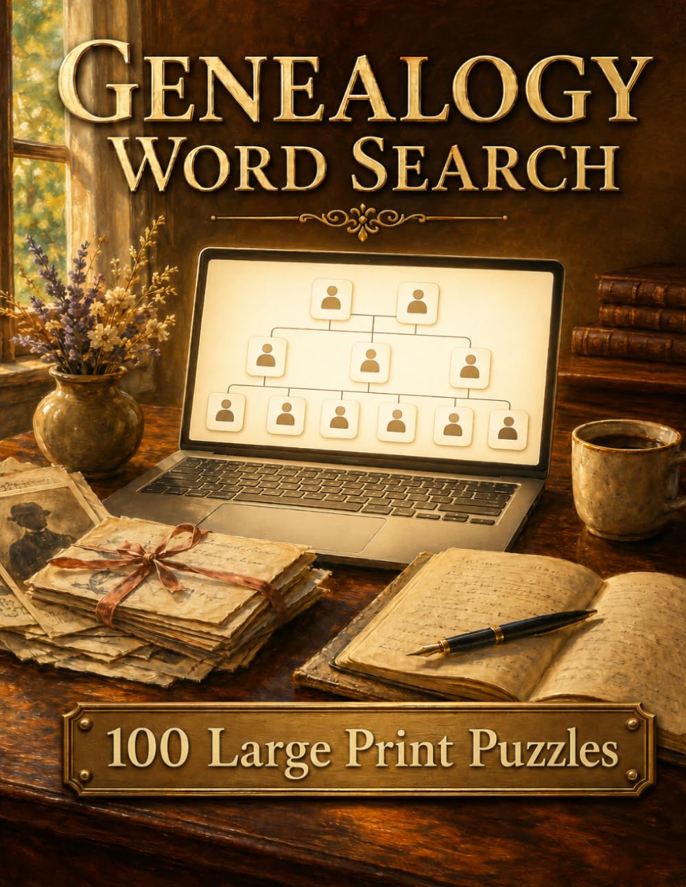 Genealogy Word Search: 100 Large Print Puzzles for Genealogists, Family Historians, and Anyone Tracing Their Roots (Hobbies and Pastimes)