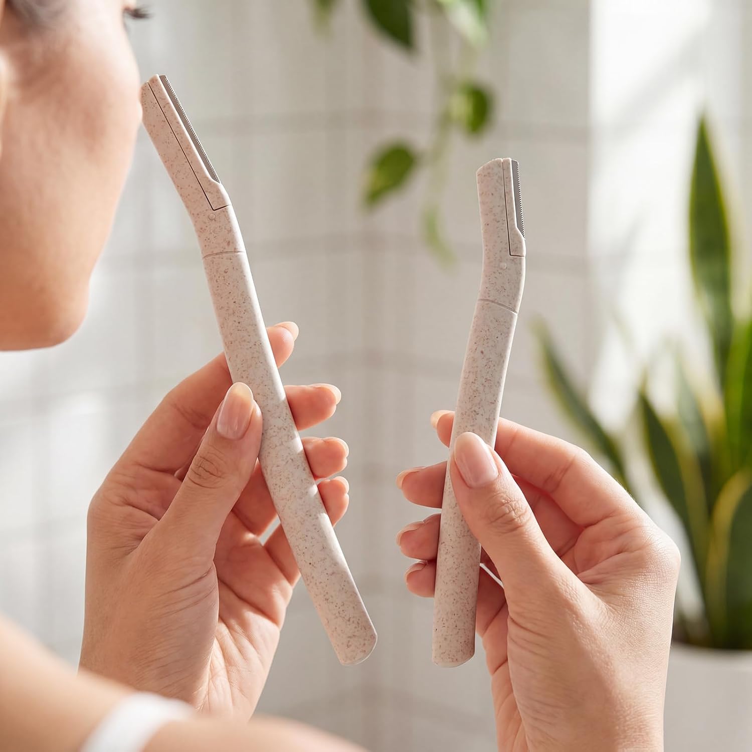 Dermaplane Razor for Women Face Razor & Eyebrow Trimmer Hair Removal Tool | 6Pcs​ Multipurpose Facial Hair Removal Exfoliating Razors for Women Makeup Beginners
