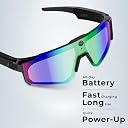 iGear EYEGO AI Smart Glasses with Voice Assistant, Open-Ear Audio, HD Camera for Photos & Video, Hands-Free Calls & Music, Touch Controls, Lightweight Design, Android & iOS Compatible (Sports). gallery image