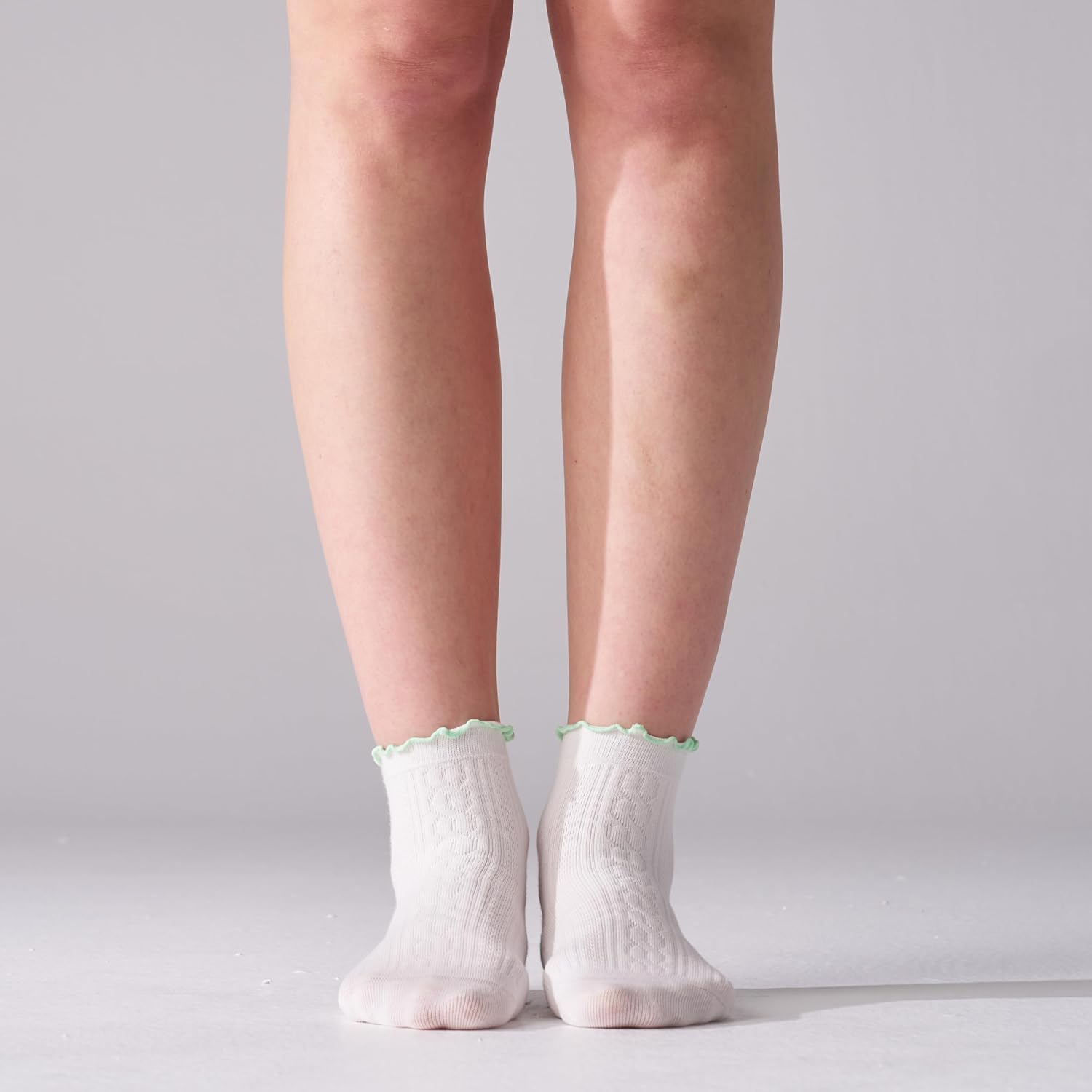 6 Pairs Ruffle Socks For Women Casual Ankle Socks Retro Soft - Image 2