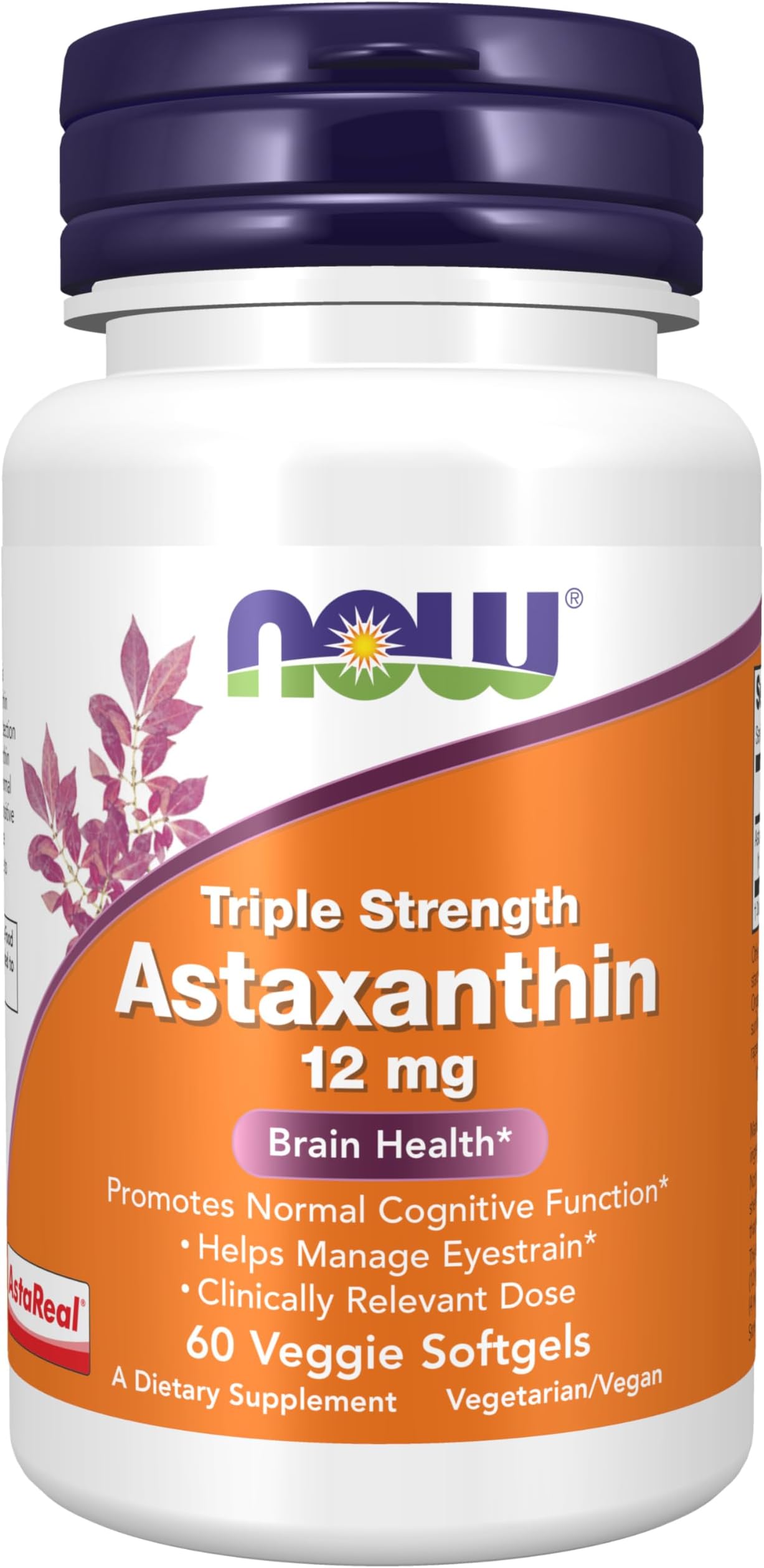 Triple Strength Astaxanthin, 12 mg, 60 Veggie Softgels, Foods