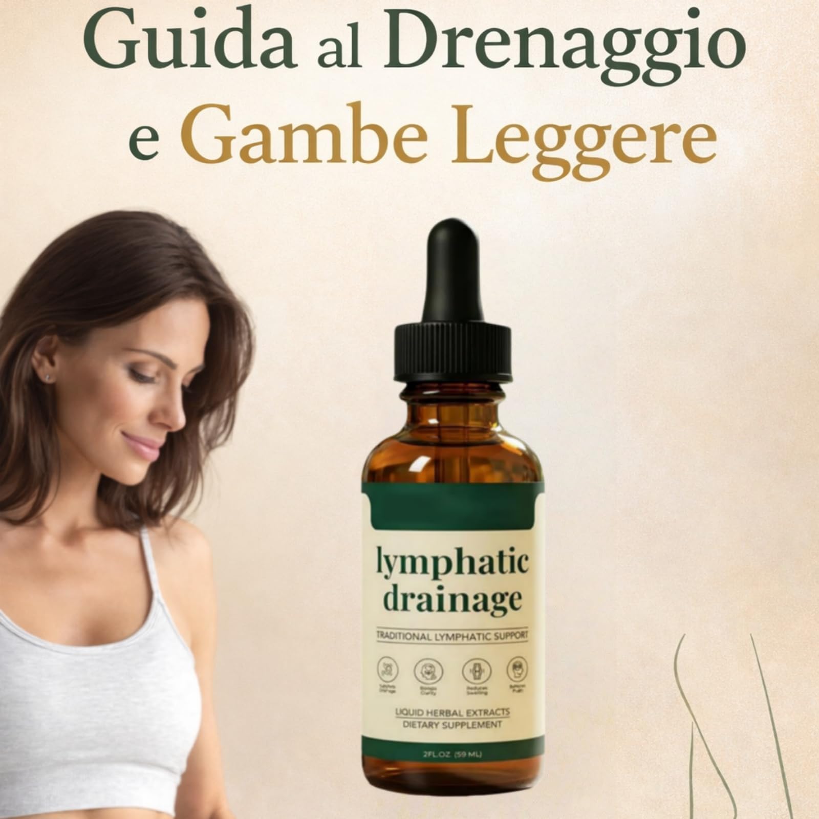 Soleria Drenaggio Linfatico,Gocce Naturali,59ML