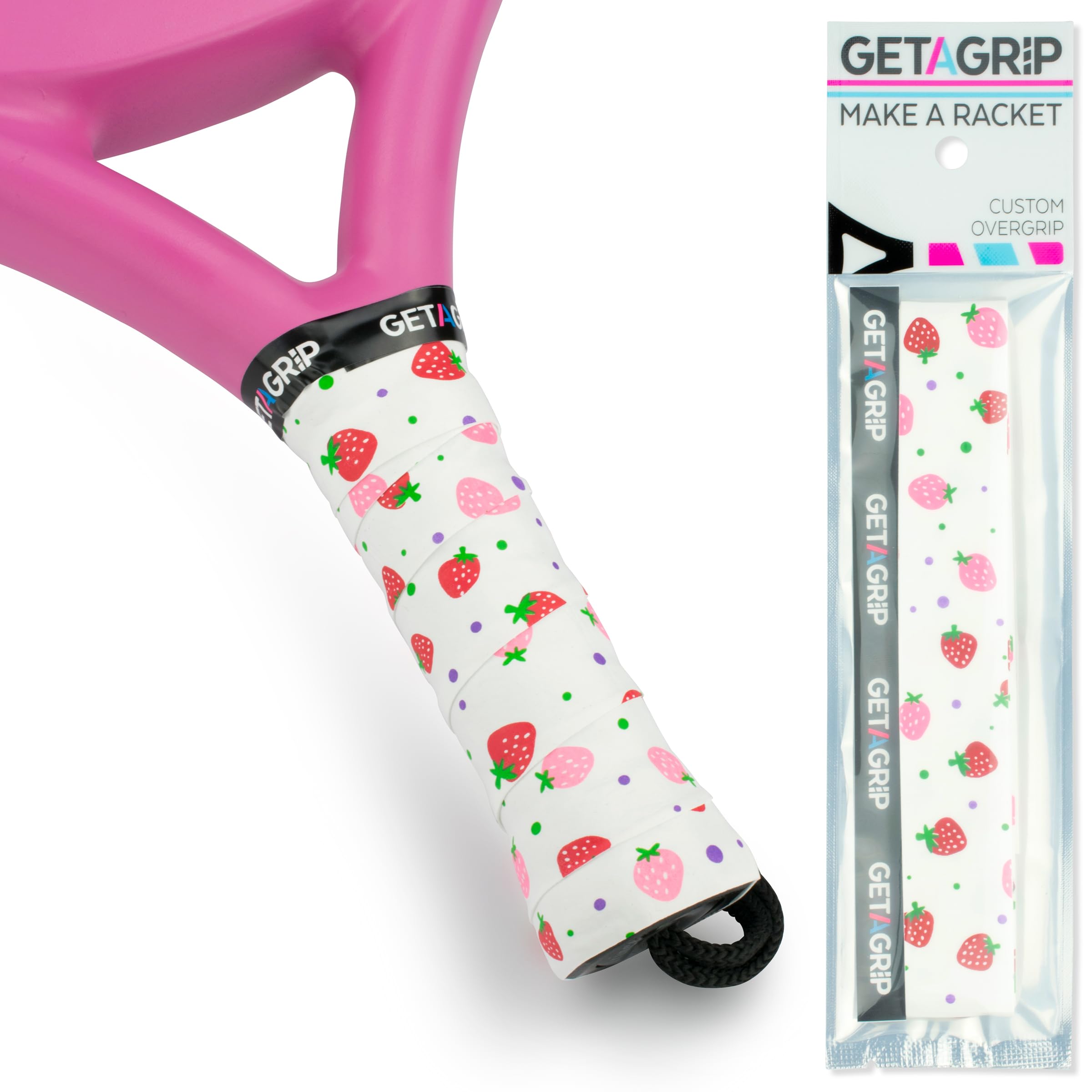 GET A GRIP Padel Racket Overgrip Tape, Anti-Slip, Quick-Drying (SC, 3)