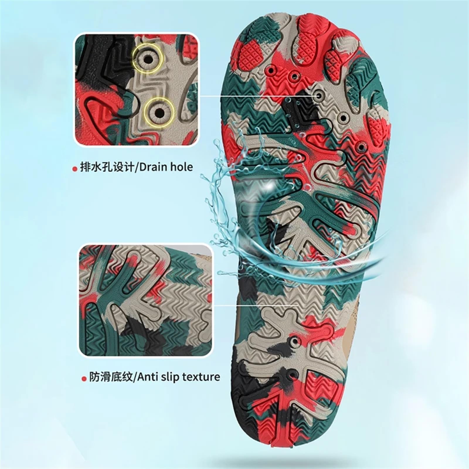 TOSOFT Zapatos de Agua for Adultos, Zapatos Descalzos Impermeables de Verano, Secado rápido, for Playa, Surf, natación, Yoga, Ejercicio, Zapatos acuáticos for Mujeres y Hombres