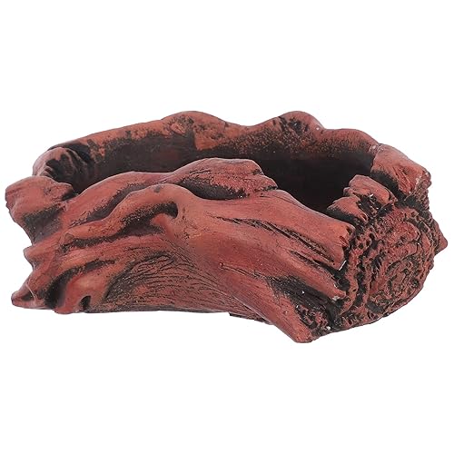 Vintage Driftwood Cement Succulent Planter Pot, Imitation Tree Stump Concrete