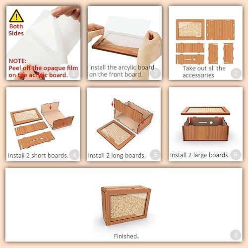 Miniatura 4 de Alcancía para adultos y niños, banco de monedas de madera para niños y niñas, caja de dinero para adultos con contador para meta de ahorro $10000 El