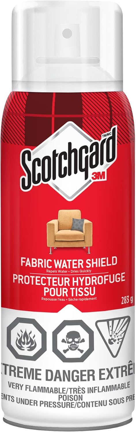 Honest review of Scotchgard Fabric Water Shield, 283 Grams, Furniture Protector Spray, Stain Repellent, Fabric Protector