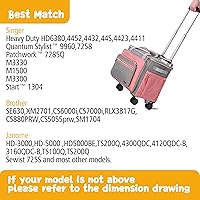 Vista 7 de FINESUN Sewing Machine Case on Wheels Rolling Tote Craft Bag Sewing Machine Bag with Wheels Rolling Sewing Machine Tote with Removable Bottom Pad