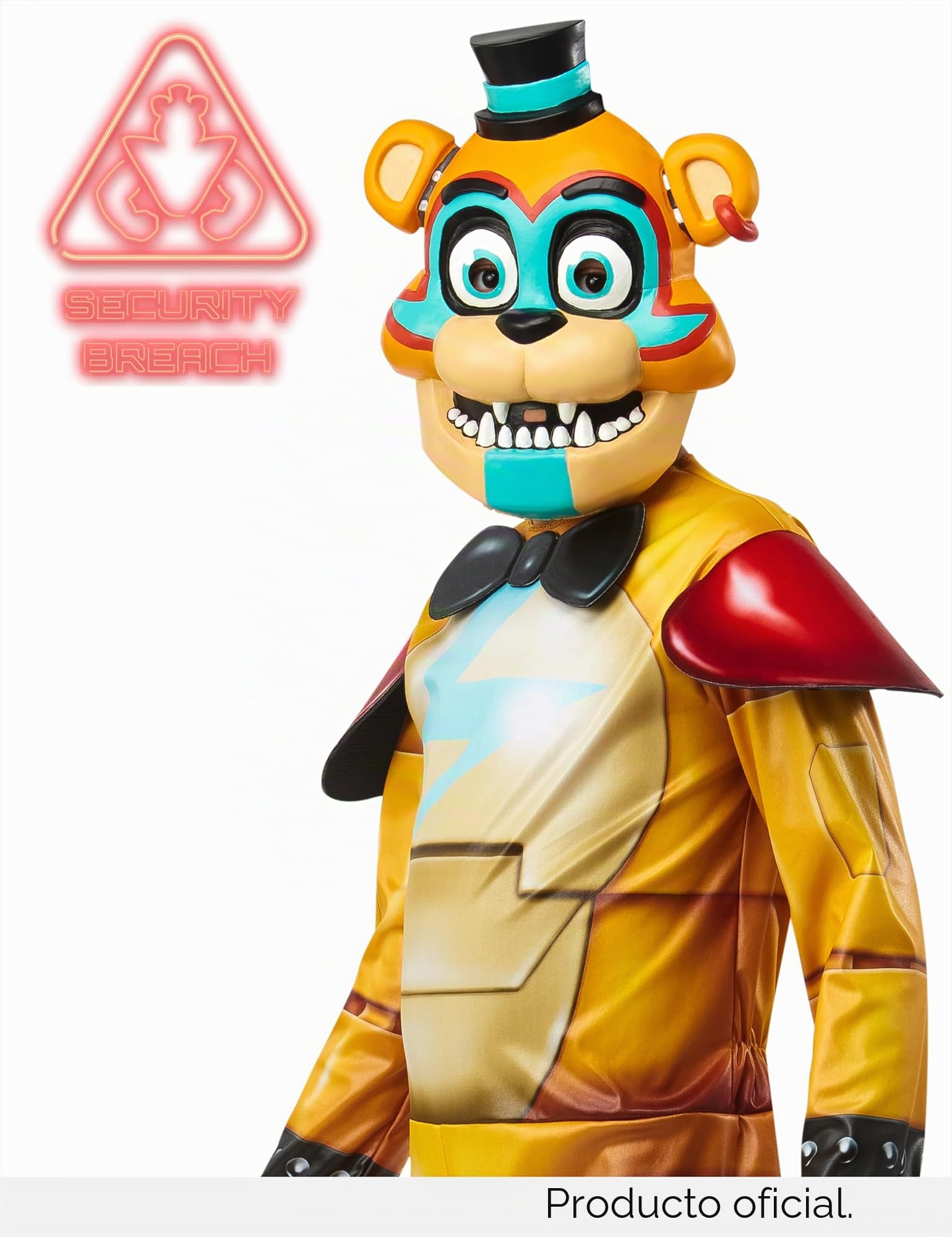 Rubies Disfraz Glamrock para niños y niñas, Mono con guantes y máscara, Oficial Five Nights at Freddy's para Halloween, Navidad, Cumpleaños y Fiestas