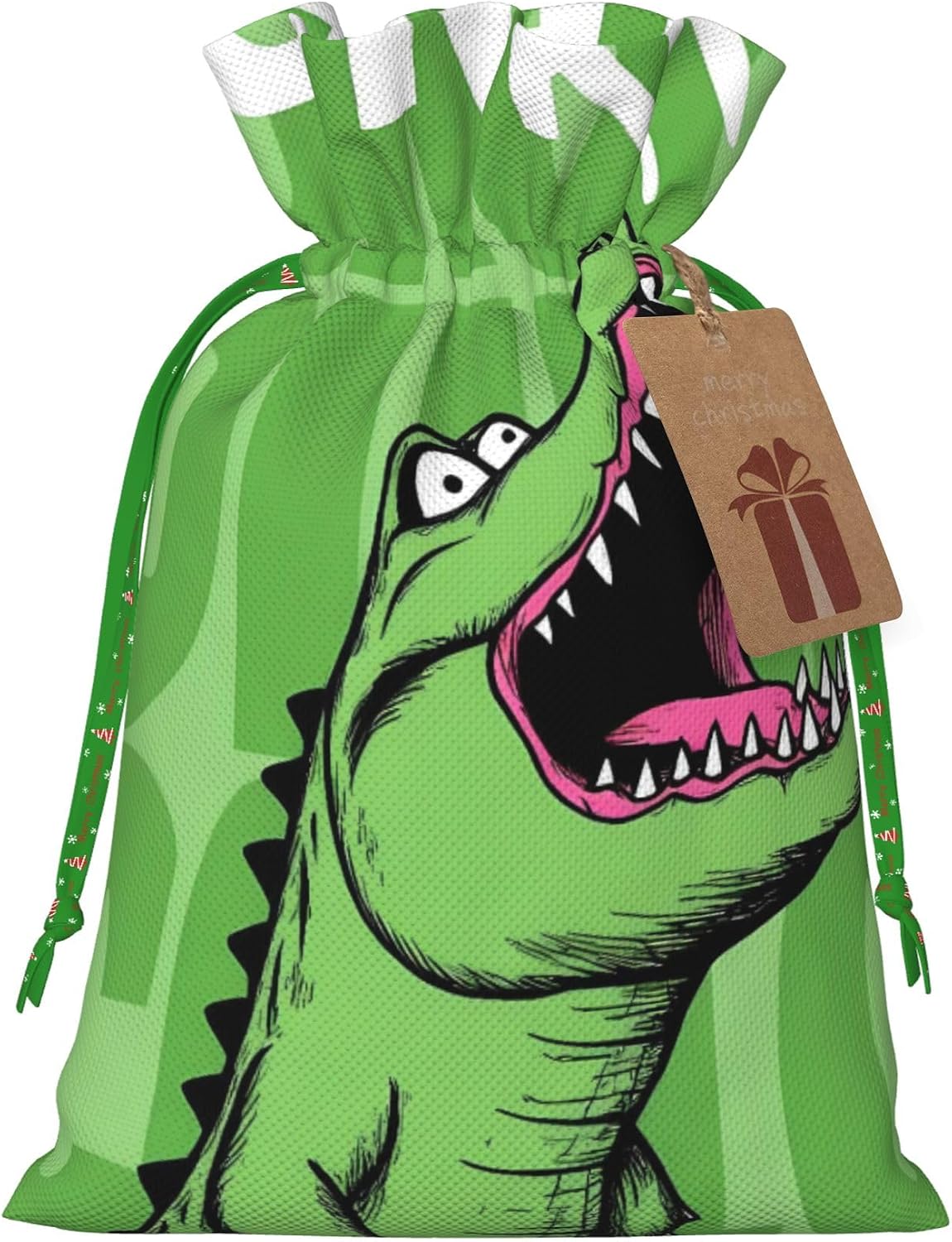 Hekroxu Gift Bag Reusable Wrapping Bag For Holiday Party,Crocodile Head