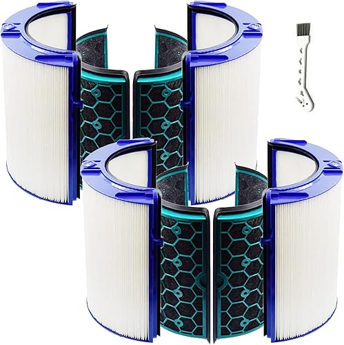 MaximalPower Filtro HEPA y filtro de carbono para purificador de aire Dyson TP04 HP04 DP04 - Filtro de repuesto para ventilador de purificador puro
