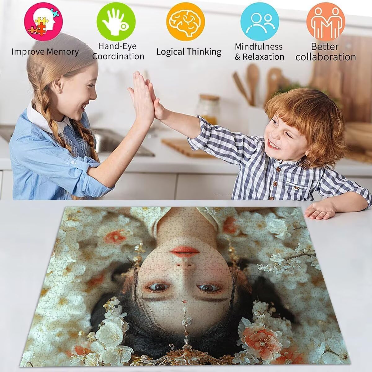 Puzzle Erwachsene 2000 Teile Frau Kostüm Educa Jigsaw für Kinder ab 8 Jahren Mädchen Jungen, Erwachsene Impossible Klassische Puzzles Schwer, Anspruchsvoll Spielspaß, Als Geschenke 70x99cm t-794